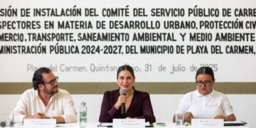 Instala Estefanía Mercado el Comité del Servicio Público de Carrera para Inspectores en Playa del Carmen