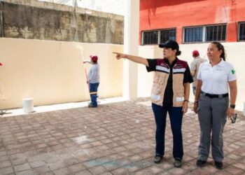 Estefanía Mercado en un año borró los colores partidistas de los espacios públicos de Playa del Carmen