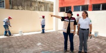 Estefanía Mercado en un año borró los colores partidistas de los espacios públicos de Playa del Carmen