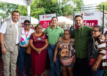 Los gobiernos de Mara Lezama y Estefanía Mercado acercan bienestar a miles de familias en Villas del Sol