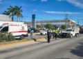 Cierre provisional del puente por incidente de tránsito en el bulevar Playa del Carmen