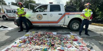 Gobierno de Estefanía Mercado decomisa 300 kilogramos de pirotecnia en Playa del Carmen