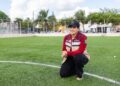 Estefanía Mercado impulsa rehabilitación histórica de canchas con pasto sintético en Playa del Carmen