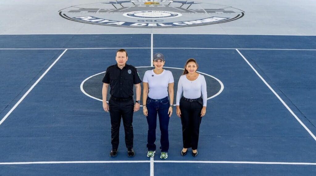 Estefanía Mercado dignifica a la policía de Playa del Carmen: “Hoy ya tienen el domo más grande que hemos construido en la ciudad”