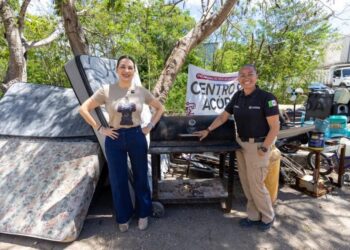 Estefanía Mercado encabeza jornada de servicios públicos en el fraccionamiento Cataluña