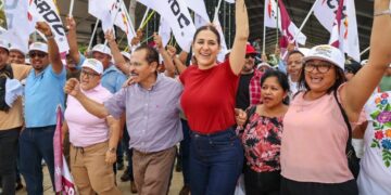 Claudia Sheinbaum, Mara Lezama y Estefanía Mercado trabajan por Q. Roo y Playa del Carmen