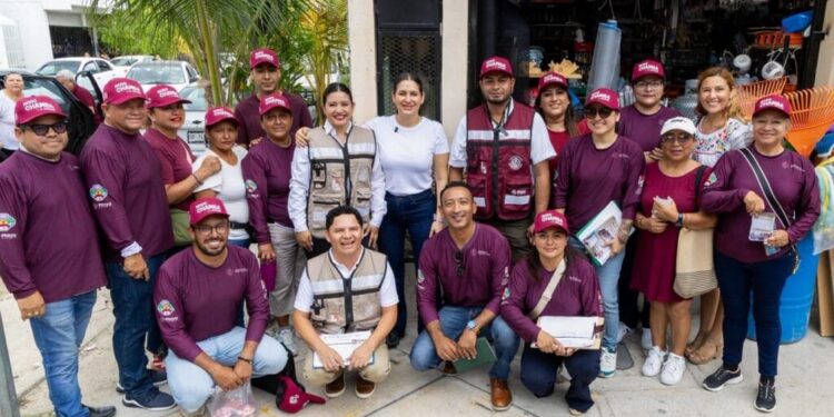 Estefanía Mercado acerca apoyos y capacitación a negocios de Playa del Carmen