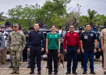 Estefanía Mercado pone en marcha el Operativo de Seguridad Verano Mundialista 2026 en Playa del Carmen
